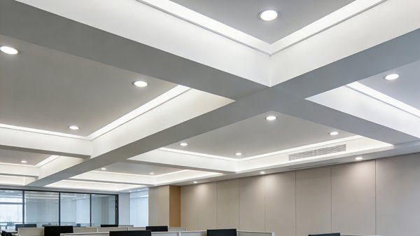 辦公室里橫梁壓頂怎么利用裝修化解?