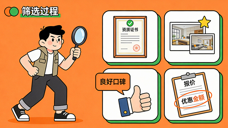 成都辦公室裝修公司資質、口碑、案例、報價對比示意圖