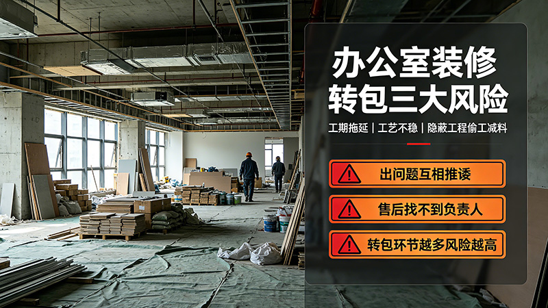 辦公室裝修轉(zhuǎn)包三大風險